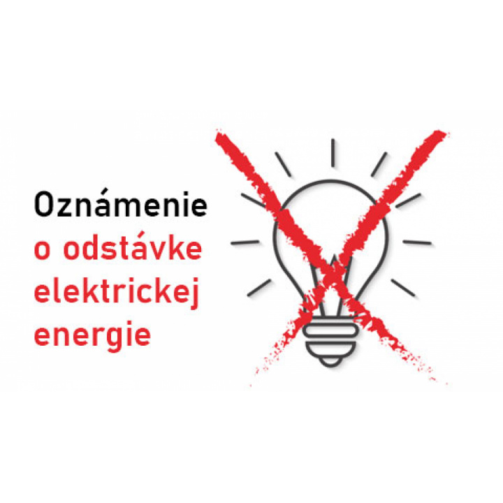 Plánované prerušenie dodávky elektrickej energie